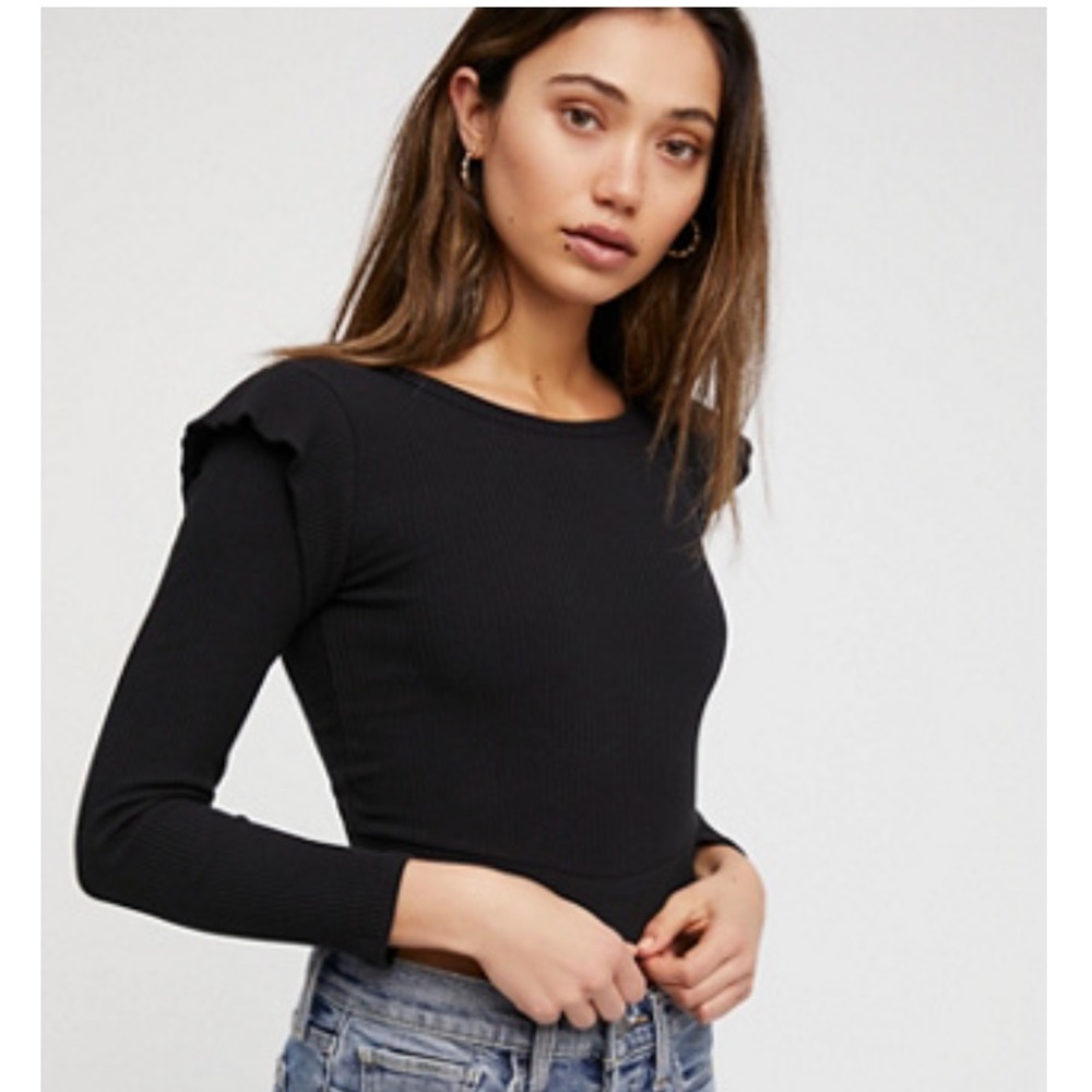 Free People Down Town Long Sleeve Top